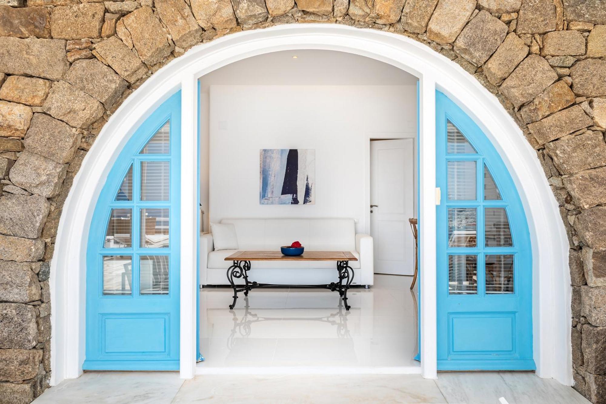Aeri Villas & Apartments Tourlos Bagian luar foto