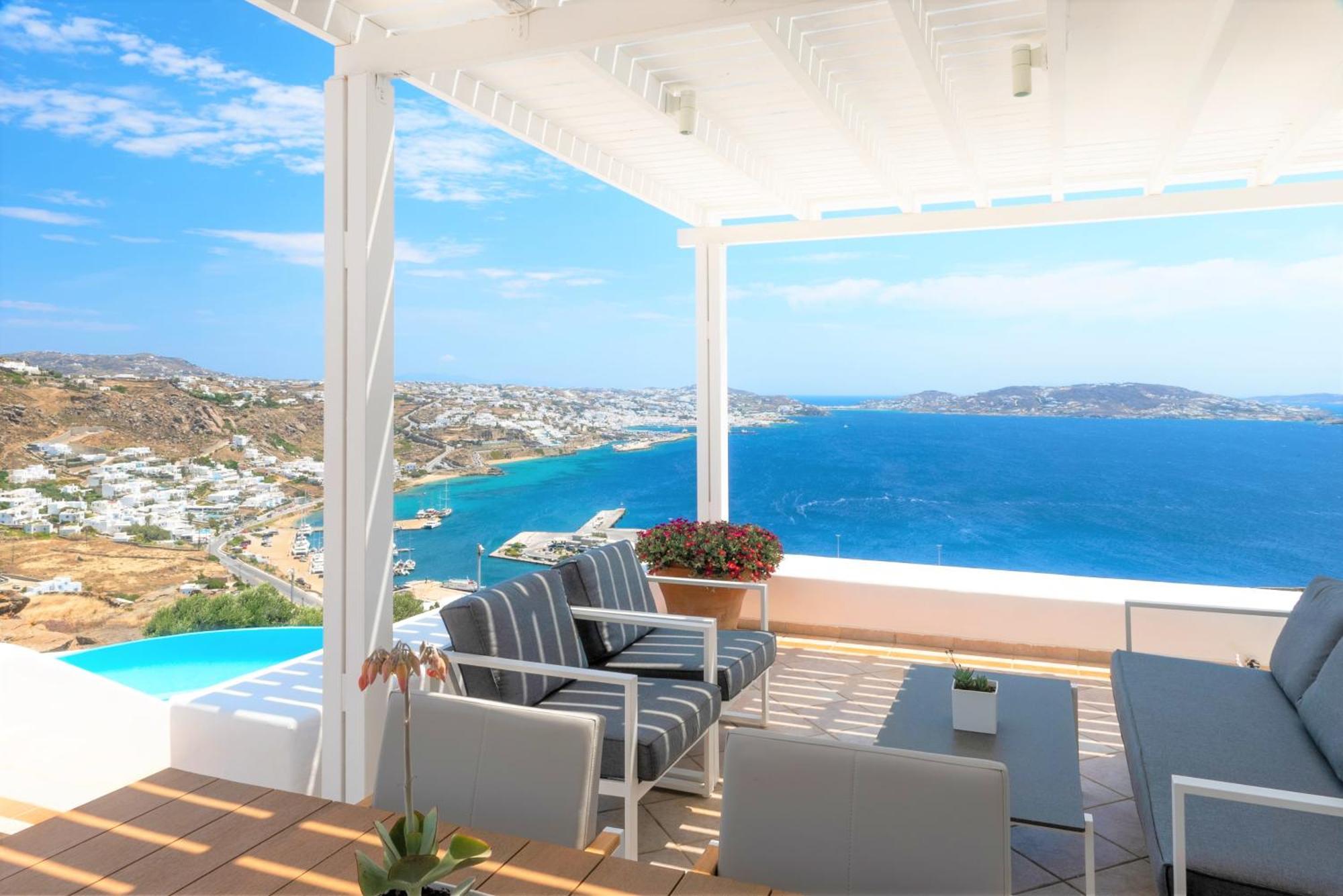 Aeri Villas & Apartments Tourlos Bagian luar foto