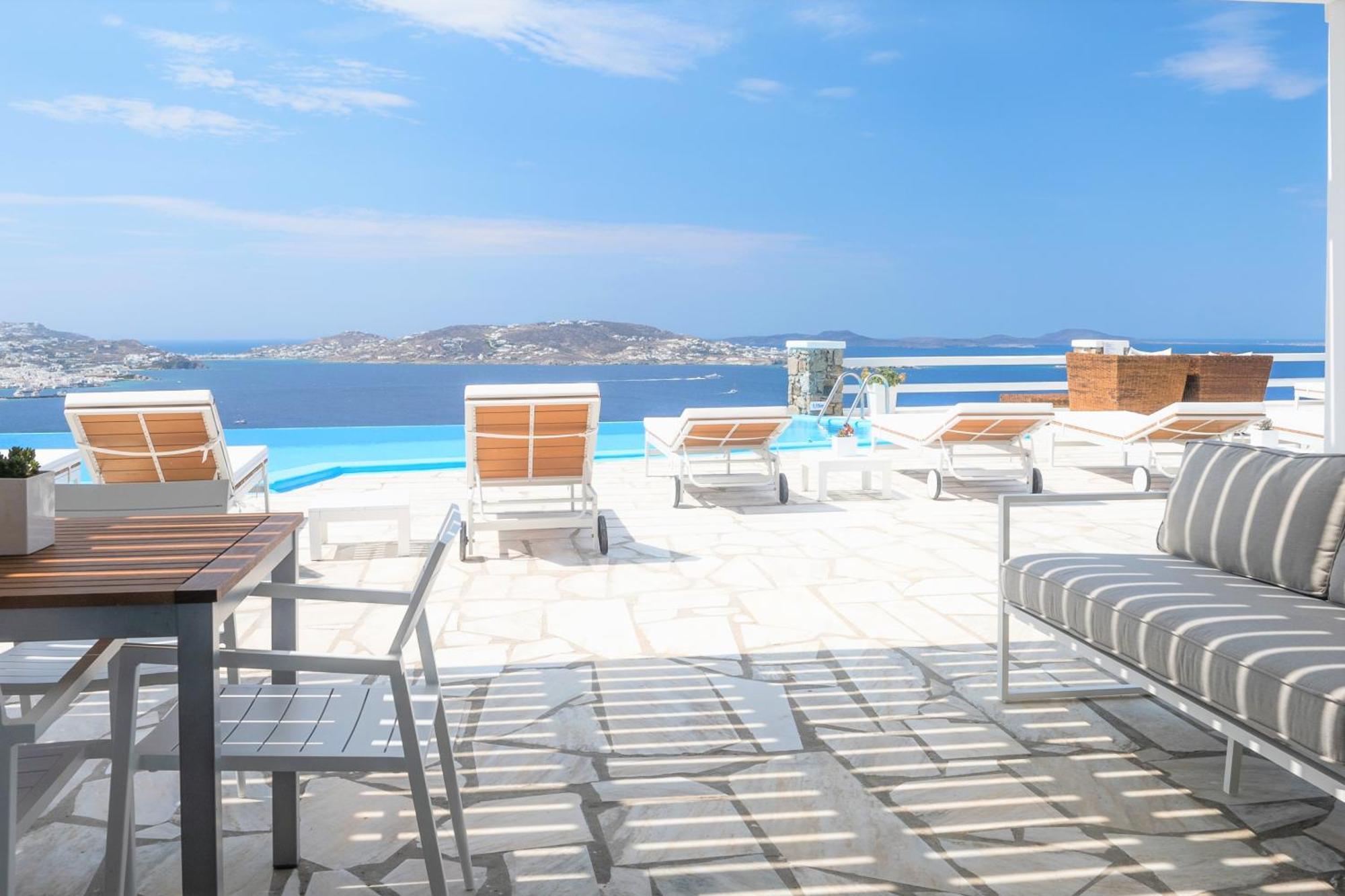 Aeri Villas & Apartments Tourlos Bagian luar foto
