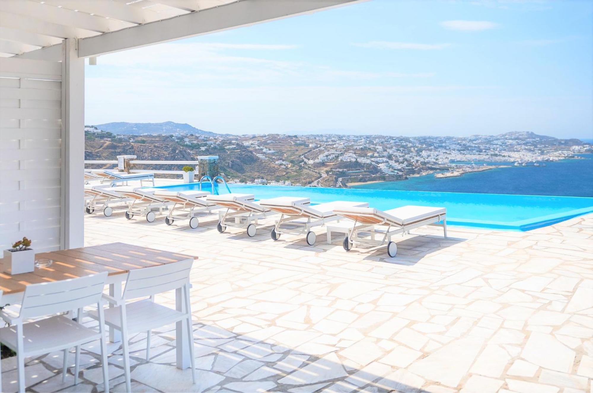 Aeri Villas & Apartments Tourlos Bagian luar foto