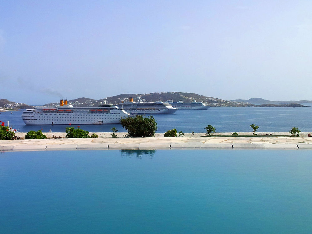 Aeri Villas & Apartments Tourlos Bagian luar foto