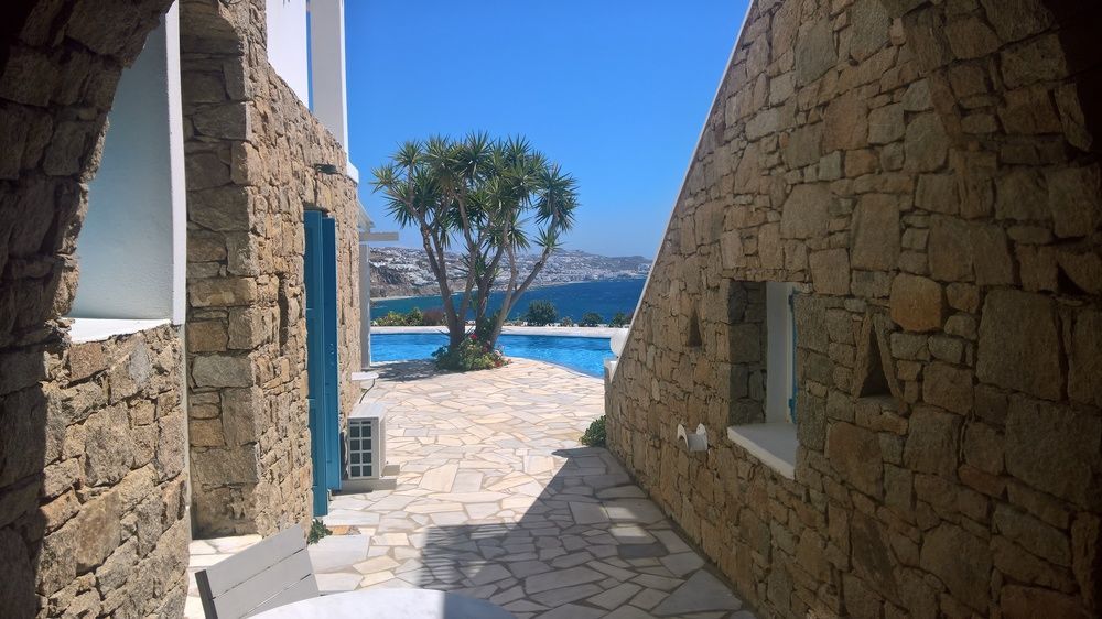 Aeri Villas & Apartments Tourlos Bagian luar foto